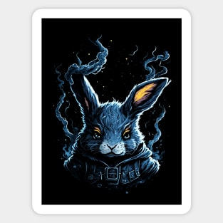 Cute Wise Rabbit Ninja Sticker